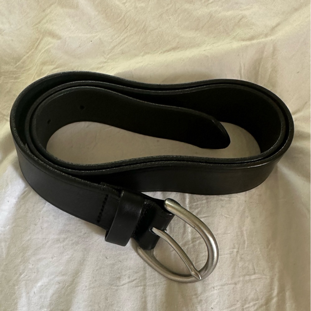 Madewell black leather belt